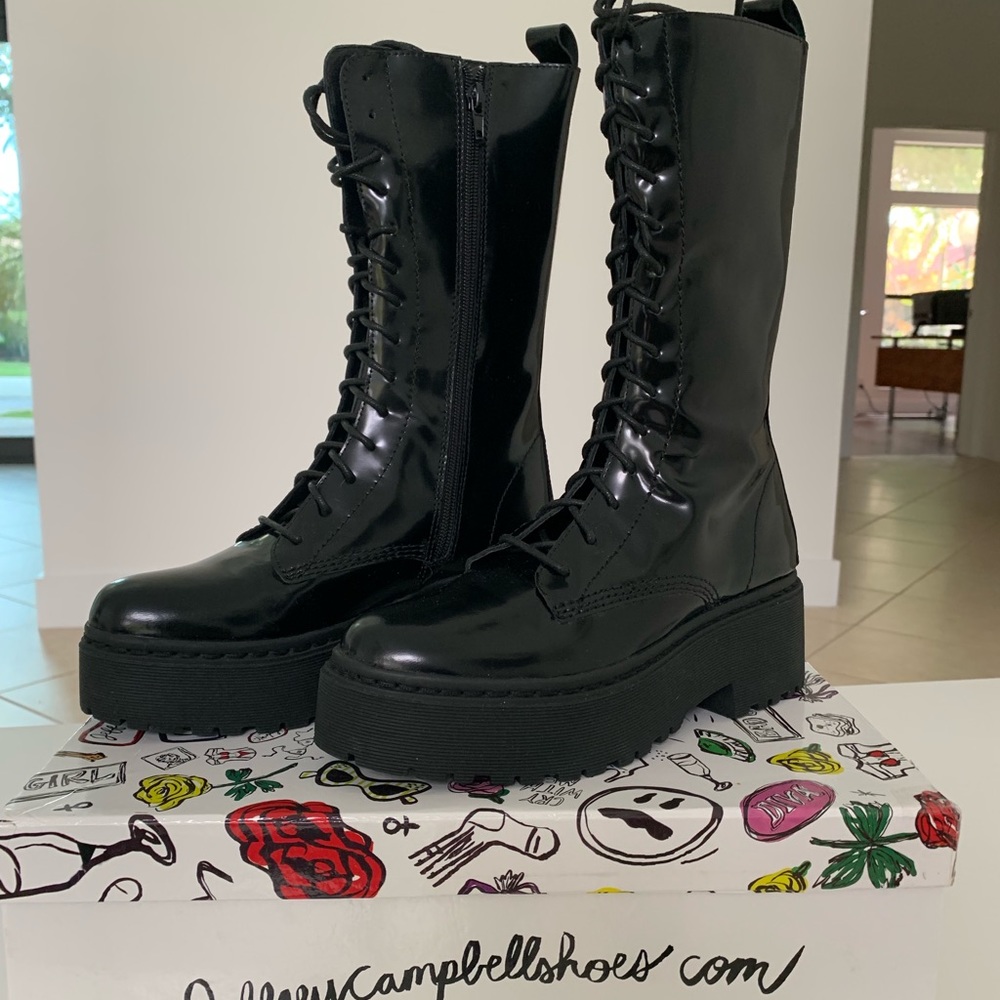 Jeffrey Campbell Finnick combat boots